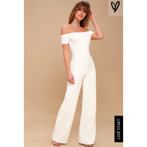 poshmark white jumpsuit